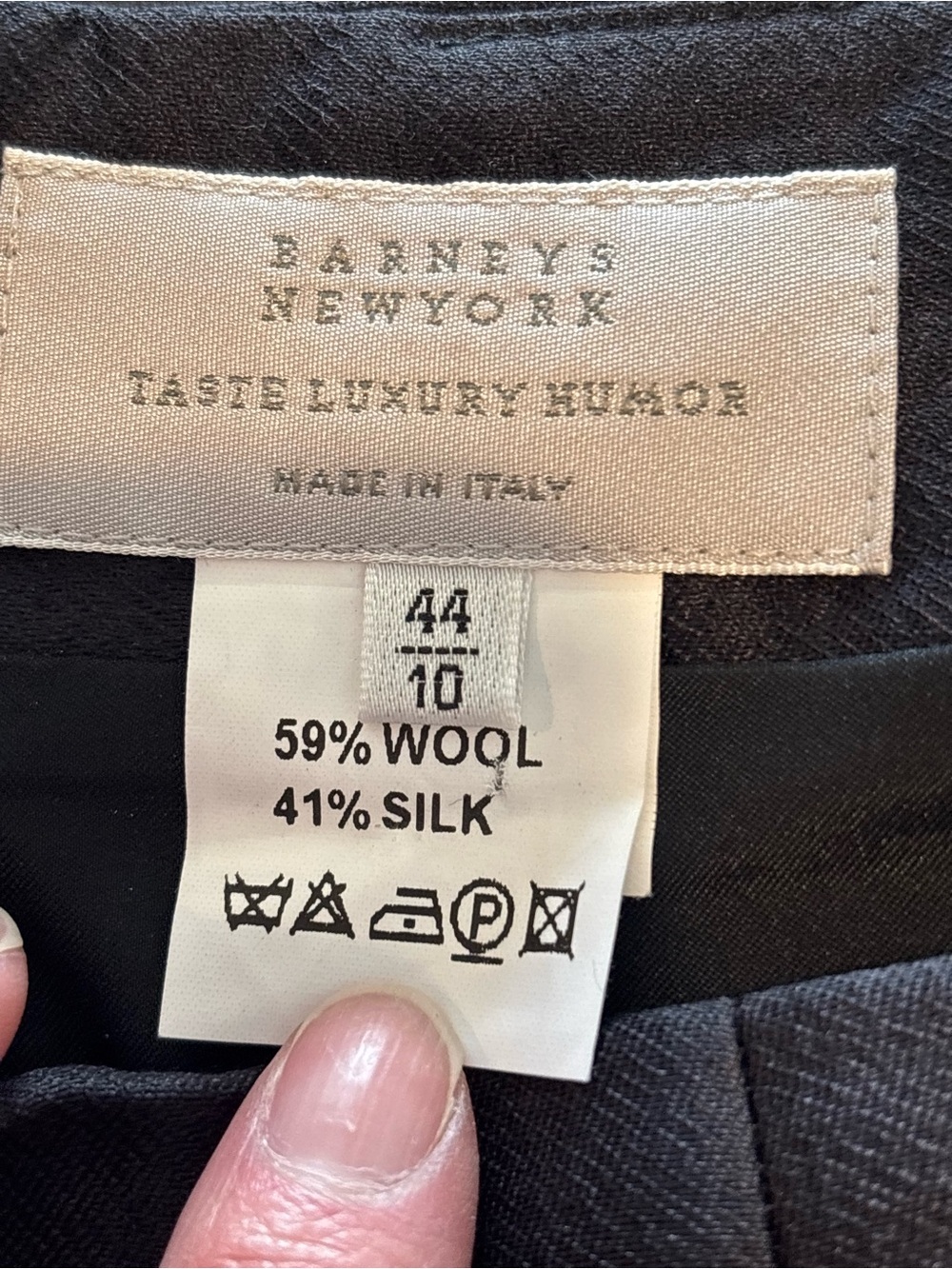 Barneys New York Black Pleated Pencil Skirt - Picture 3 of 5